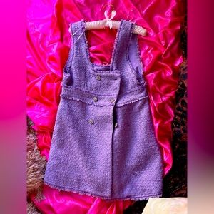 Large Zara lavender tweed dress